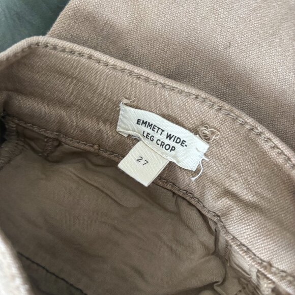 Madewell Emmett Wide-Leg Crop Pants Size 27 - Picture 3 of 3